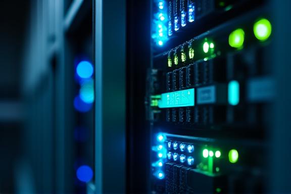 Secure server room representing high data security standards